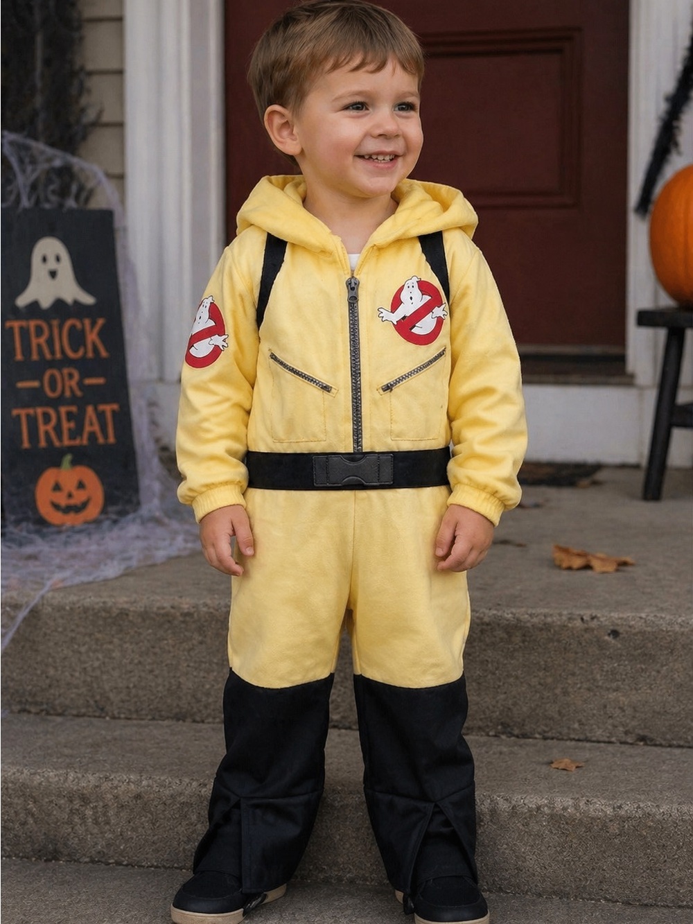 Rubie’s Ghostbusters Toddler Costume Yellow‎ Long Sleeve Jumpsuit Outfit
